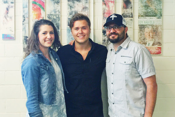 Pictured (L-R): Jen Duke, Creative Manager, RTMP; Christian Lopez; Brad Kennard, VP Creative, RTMP. Photo: Natalie Sinclaire 