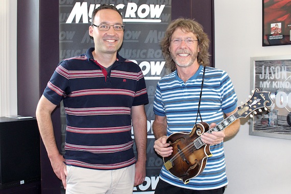 Pictured (L-R): Craig Shelburne, GM, MusicRow; Sam Bush