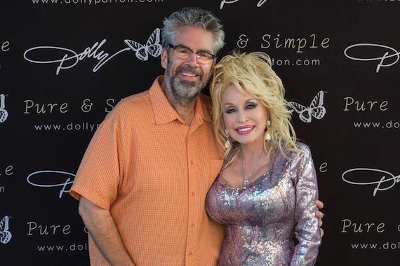 Tom Baldrica with Dolly Parton.