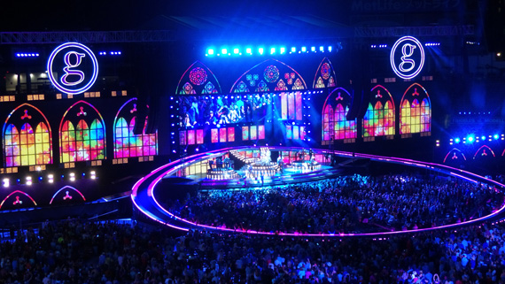 Garth Brooks takes over Yankee Stadium in New York City for a second consecutive night on Saturday, July 9, 2016.