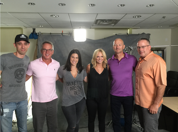 Pictured (L-R): Zack Massey, iHeartMedia; Steve Hodges, Sony Music Nashville; Jackie Tigue, iHeartMedia; Miranda Lambert; Rod Phillips, iHeartMedial Keith Gale, Sony Music Nashville 