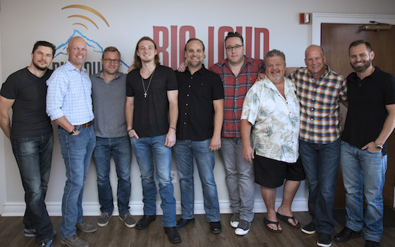 Pictured (L-R):Big Loud RecordspartnersKevin Chief Zaruk,Clay Hunnicutt, Working Group Artist ManagementsMikeBachta, Morgan Wallen,Working Group Artist ManagementsDirk Hemsath, Big Loud Records partnersJoey Moi,Craig Wiseman, WME's Kevin NealandBig Loud Records' partner Seth England 