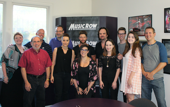 Chris Lane with members of the Big Loud Records and MusicRow teams.