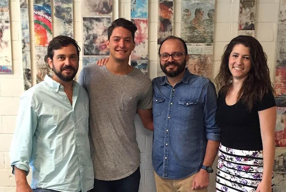 Pictured (L-R): T.D. Ruth, Attorney; Thomas Finchum; Brad Kennard, VP Creative, RTMP; Jen Duke, Creative Manager, RTMP. Photo: Natalie Sinclaire