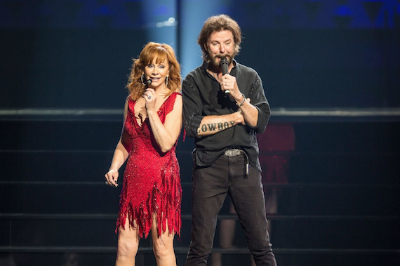 Reba and Ronnie Dunn at The Colosseum at Caesars Palace. Photo: Justin McIntosh