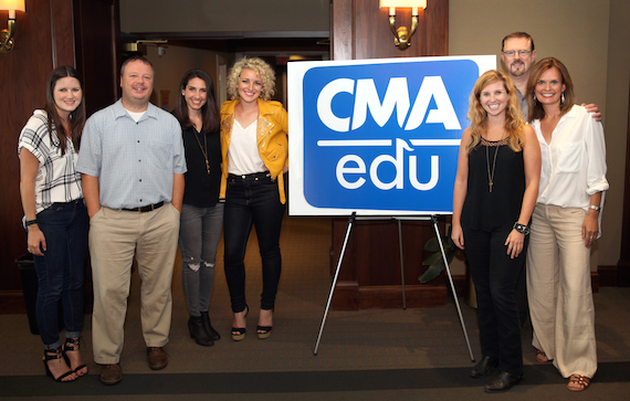 Pictured (L-R): Taylor Lindsey, Sony Sr. Director of A&R; Josh Easler, Sony VP of Promotions Arista; Sarah Westbrook, Sony VP of Digital Strategy; Cam; Kylen Sharpe, CAA Agent; Allen Brown, Sony VP of Communications; and Suzanne Alexander of GAC.