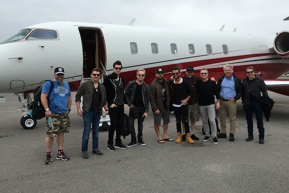 Pictured (L-R): Bart Allmand, Josh Mirenda, David Fanning, Tully Kennedy, Tyler Farr, Jay Allen, Robert Arthur, Clay Myers, & Tony Harrell. Photo: Jeff Winkleman