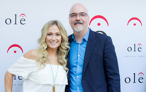 (L-R): Meghan Patrick with ole Founder and CEO, Robert Ott. 