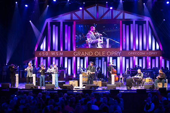 The Time Jumpers join their bandmate Gill onstage to perform their theme song "Corrina, Corrina" and "Faint of Heart" with Wendy Morten. 