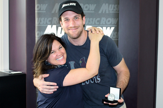 Big Yellow Dog CEO/Partner Carla Wallace (L) with "Fix" songwriter Abe Stoklasa (R). Photo: Molly Hannula