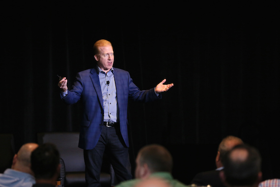 SoundExchange President and CEO Michael Huppe addresses the CMA Board of Directors during their quarterly meeting Tuesday at the Omni Hotel in Nashville. Photo: Kayla Schoen / CMA