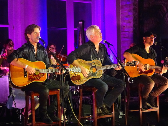 Pictured L-R: Brett James, Rivers Rutherford, Chris DeStefano