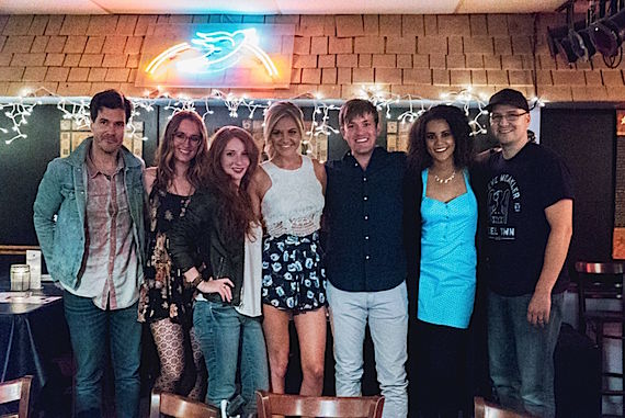 Pictured (L-R): Trent Dabbs, Ingrid Michaelson, Tegan Marie, Kelsea Ballerini, Dave Barnes, Tristan McIntosh, and Luke Laird. Photo: Robert Chavers 