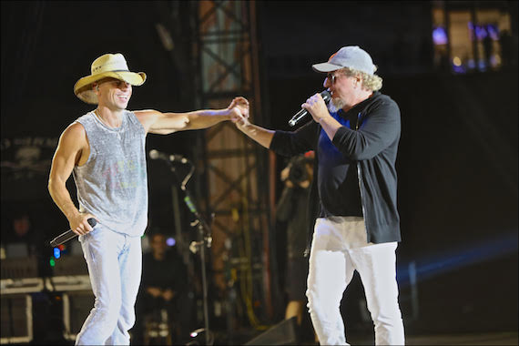 Kenny Chesney with Sammy Hagar. Photo: EB Media PR