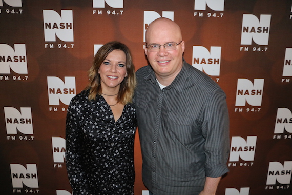 Martina McBride with NASH FM 94.7s Jesse Addy. 