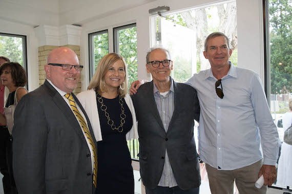 Pictured (L-R): Cumberland Heights CEO Jay Crosson, Nashville Mayor Megan Barry, musician John Hiatt and philanthropist George Beodecker 