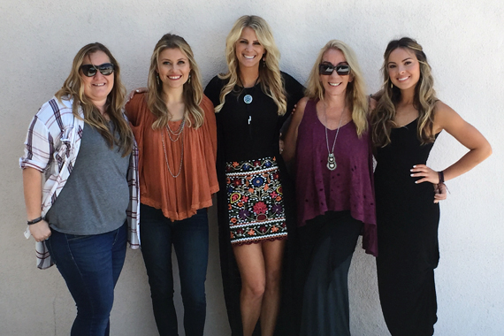 Pictured (L - R): Jackie Stevens, Hannah Mulholland, Jennifer Wayne, Whitney Allan and Naomi Cooke 