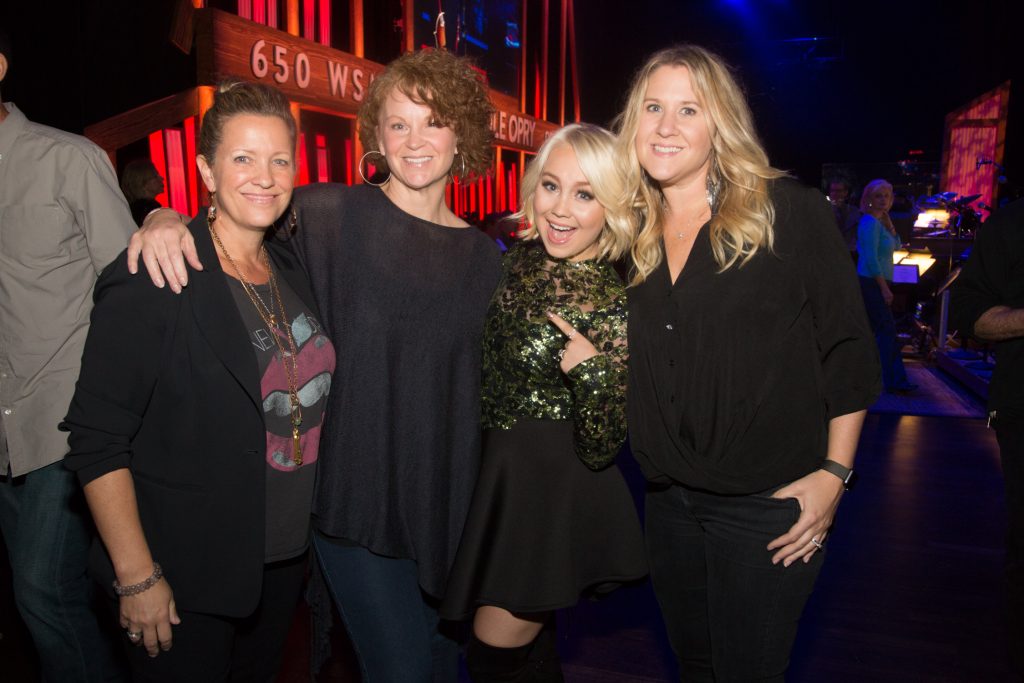 Pictured (L-R): Kerry Hansen, Big Enterprises; Lisa Ray, VP Brand Management, WMN; RaeLynn; Jennifer Witherell, Big Enterprises. 