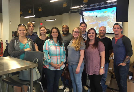 Sony/ATV staffers volunteer at the Nashville Public Library.