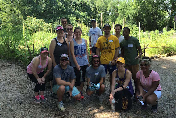 Sony/ATV staffers volunteer at The Nashville Zoo.