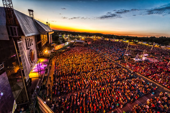 Aerial crowd shot at 34th WE Fest. Photo: Phierce Photo