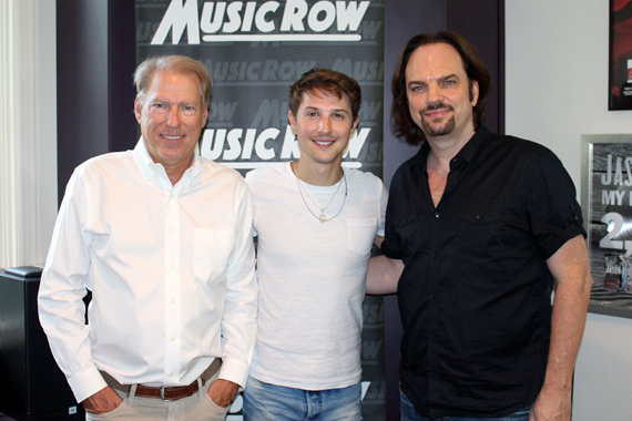 Pictured (L-R): Switched On Entertainment's John Hamlin, Ryan Follese, and MusicRow owner/publisher Sherod Robertson.