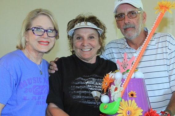 Pictured (L-R): MRLGT Committee Member ASCAP's Suzanne Lee, "Spirit of MRLGT" Award winner Musicians Hall of Fame's Kay Smith, MRLGT Director Herky Williams.