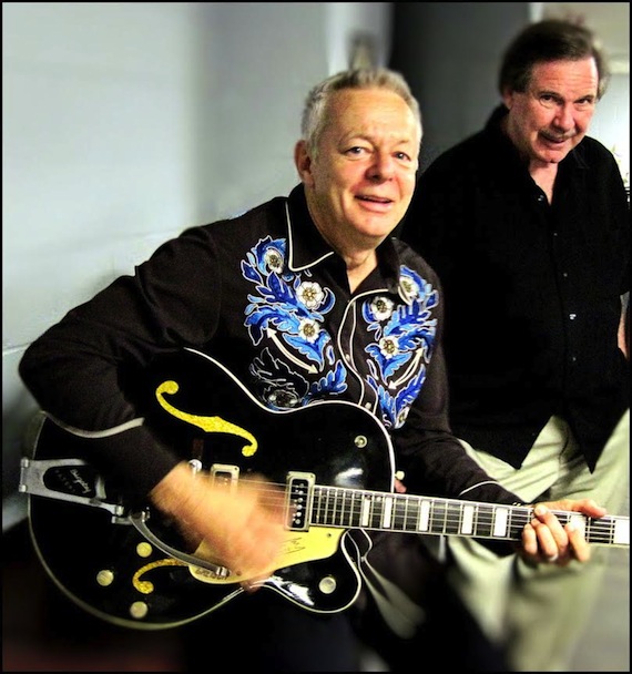 Pictured (L-R): Tommy Emmanuel, Tom Doyle