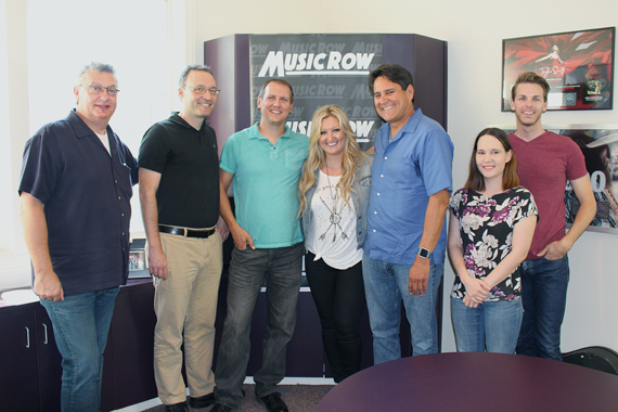 Erica Nicole with MusicRow staffers.