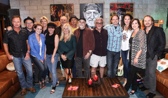 Pictured: Tim James, Danny Myrick, Natalie Noone, Jill Block, Georgia Middleman, Kent Blazy, Dane Gorman, Jeffrey Steele, Gary Nicholson, Danny Flowers, Ray Stephenson, Karla Davis, Susan Heard, Gary Burr. Not pictured: Jim Lauderdale, Shawn Camp, Gordon Kennedy, Alyssa Bonagura, Bill Lloyd, Leslie Satcher. Buddy Owens