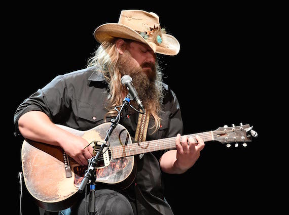 Chris Stapleton performs during All for the Hall Los Angeles. Photo by Mike Windle, Getty Images for the Country Music Hall of Fame and Museum