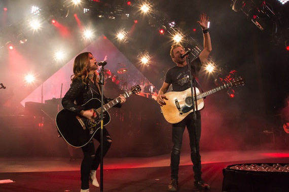 Pictured (L-r): Maren Morris, Dierks Bentley. Photo: Ryan Silver