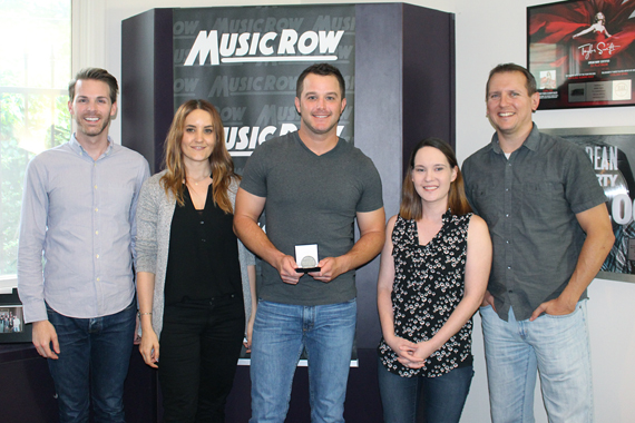 Easton Corbin with MusicRow staffers.