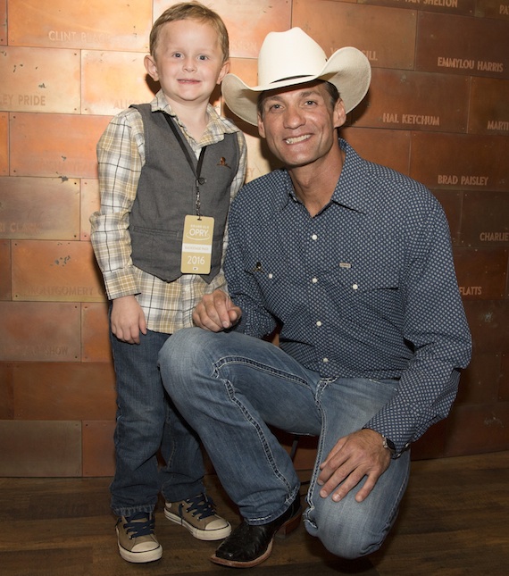 Pictured (L-R): Ian, Wade Hayes. Photo: Chris Hollo for the Grand Ole Opry