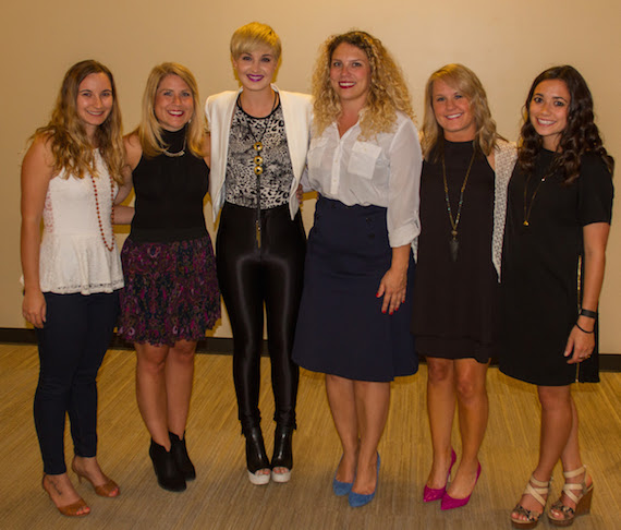 Pictured (L-R): Katie Cline, Mandy Gallagher, Country Music Singer Maggie Rose, Emilee Warner, Leanne Weber, Maya Akser.