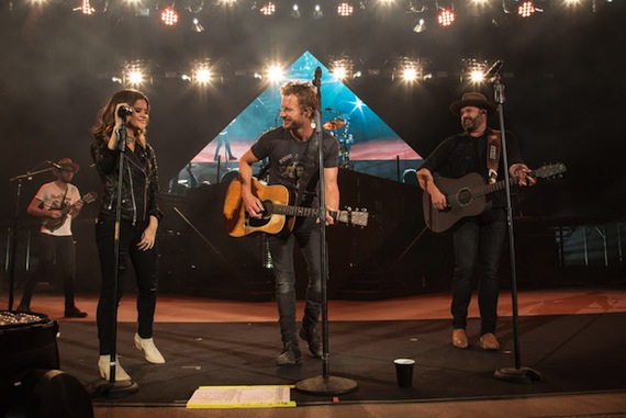 Pictured (L-R): Maren Morris, Dierks Bentley, Randy Houser. Photo: Ryan Silver