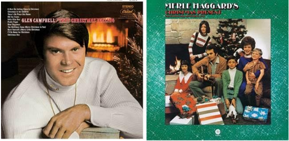 Glen Campbell Merle Haggard Christmas albums