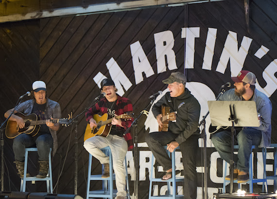 Pictured (L-R): Angelo Petraglia, Tucker Beathard, Casey Beathard and Jonathan Singleton Photo: Steve Lowry 