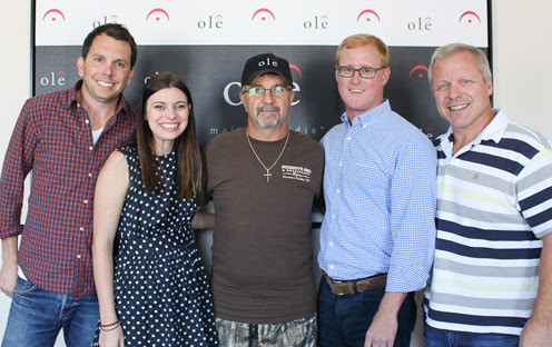 (L-R): Ben Strain, Creative Director, ole; Emily Mueller, Creative Manager, ole; Songwriter/Producer Phil ODonnell; John Ozier, VP, Creative, ole; Mike Whelan, Sr. Director, Creative, ole. 