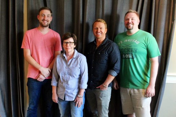 Pictured (L-R): Lee Krabel, SMACKSongs Sr VP/Creative Robin Palmer, SMACKSongs owner/partners Shane McAnally and Josh Osborne. Photo: Elle Hussey