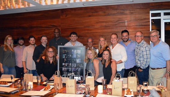 Top Row (L-R): Alison Junker (WC), Will Overton (WC), Matt Michiels (WC), Ben Vaughn (WC), Jon Platt (WC), Rhett Akins, Jess Rosen (Greenberg Traurig LLP), Leslie Roberts (BMI), Steve Butler (WC), Travis Carter (WC), Phil May (WC), Phil Graham (BMI). Bottom Row (Left to Right): Lisa Boullt, Alicia Pruitt (WC), Jessi Vaughn (WC)