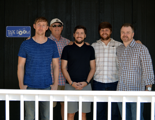 Pictured (L-R): Ashley Gorley, Taperoom; Jeff Carlton, Taperoom; Brad Clawson; Will Overton Warner/Chappell; Ben Vaughn, Warner/Chappell. 