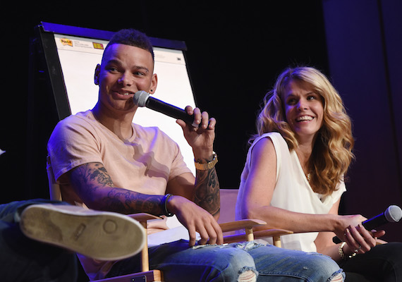 Artist Kane Brown, and manager Martha Earls. Photo: Rick Diamond/Getty Images for IEBA