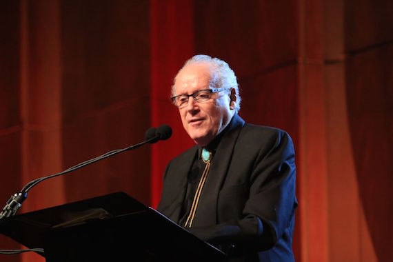 Robert Oermann is honored with during the 2016 Nashville Songwriters Hall of Fame gala. Photo: Bev Moser/Moments By Moser