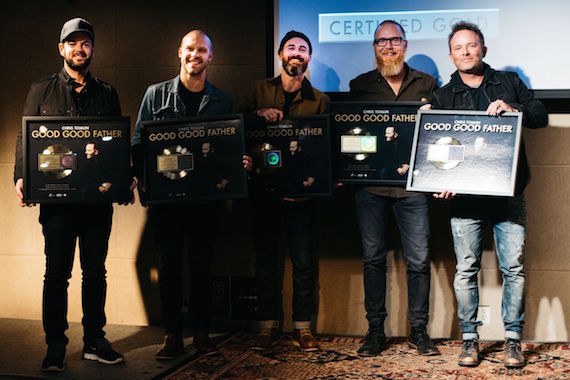 Chris Tomlins Band, Pictured (L-R): Matthew Melton (Bass Guitar), Daniel Carson (Leader Guitar), Travis Nunn (Drums), Matt Gilder (Keys), Chris Tomlin