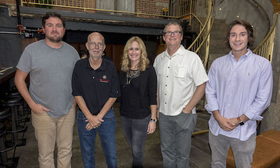 Pictured (L-R): Todd Hungerford (Archival Engineer), John Spencer (CEO and President), Deborah DeLoach (Vice President), John Sarappo (Director of Engineering) and Stanley Weiner (Client Relations). Photo by Ed Rode Photography.  2016. 