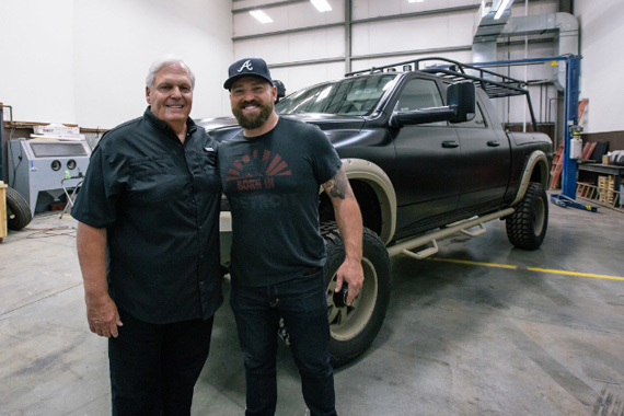 Pictured (L-R): Rick Hendrick and Zac Brown. Photo: PRNewsFoto/Southern Ground