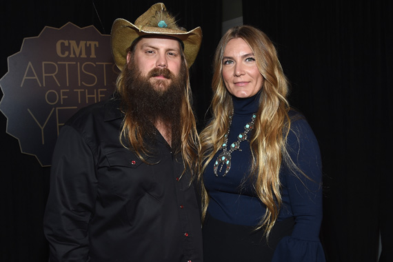 Pictured (L-R): Chris Stapleton, Morgane Stapleton. Photo: Rick Diamond/Getty Images for CMT