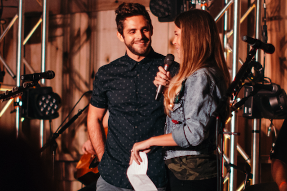 Thomas Rhett and Lauren Akins. Photo: Rick Diamond/Getty Images