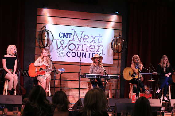 Pictured (L-R): RaeLynn, Margo Price, Lucie Silvas, Lindsay Ell, Lauren Alaina. Photo: Bev Moser